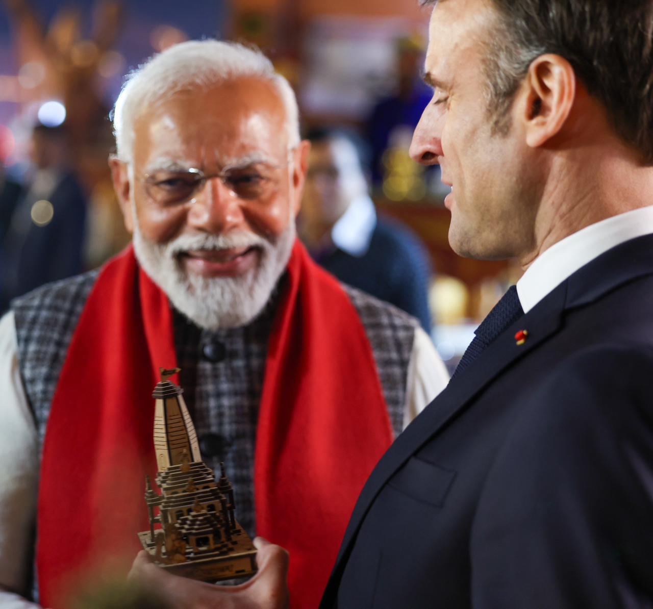 French President Macrons Jaipur Visit: Vibrant Roadshow with PM Modi